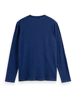 SCOTCH & SODA - Indigo long sleeve T-shirt in Organic Cotton Apparel & Accessories Scotch & Soda   