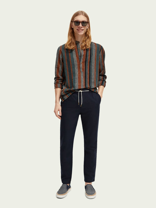 SCOTCH & SODA - Pantalon de jogging droit en lin mélangé Warren men-accessories Scotch & Soda   