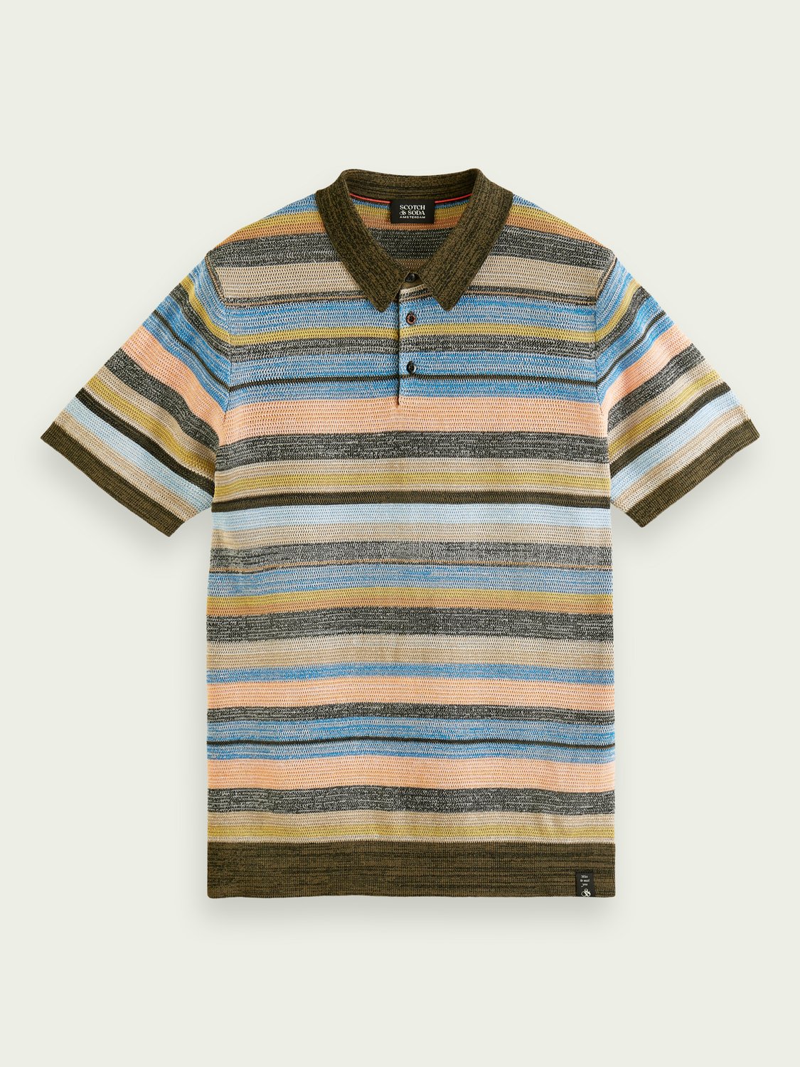 SCOTCH & SODA - Polo rayé en coton bio men-accessories Scotch & Soda 0217 Combo A M 