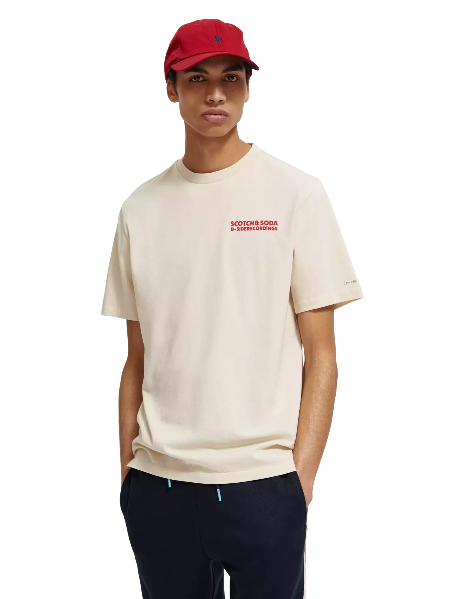 SCOTCH & SODA - Regular fit Cassette Artwork T-shirt T-shirt Scotch & Soda S Beige 