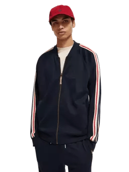 SCOTCH & SODA - Regular Fit Organic Cotton Taped Track Jacket jacket Scotch & Soda   