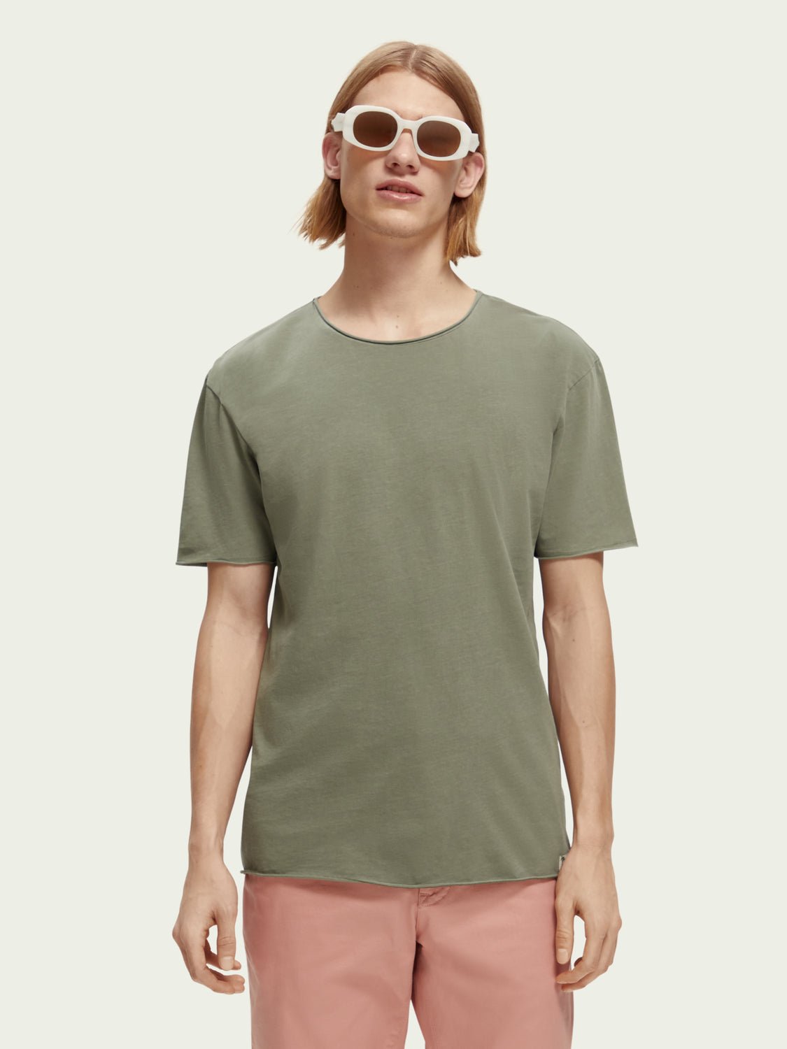 SCOTCH & SODA - T-shirt coupe décontractée à bords francs men-accessories Scotch & Soda   