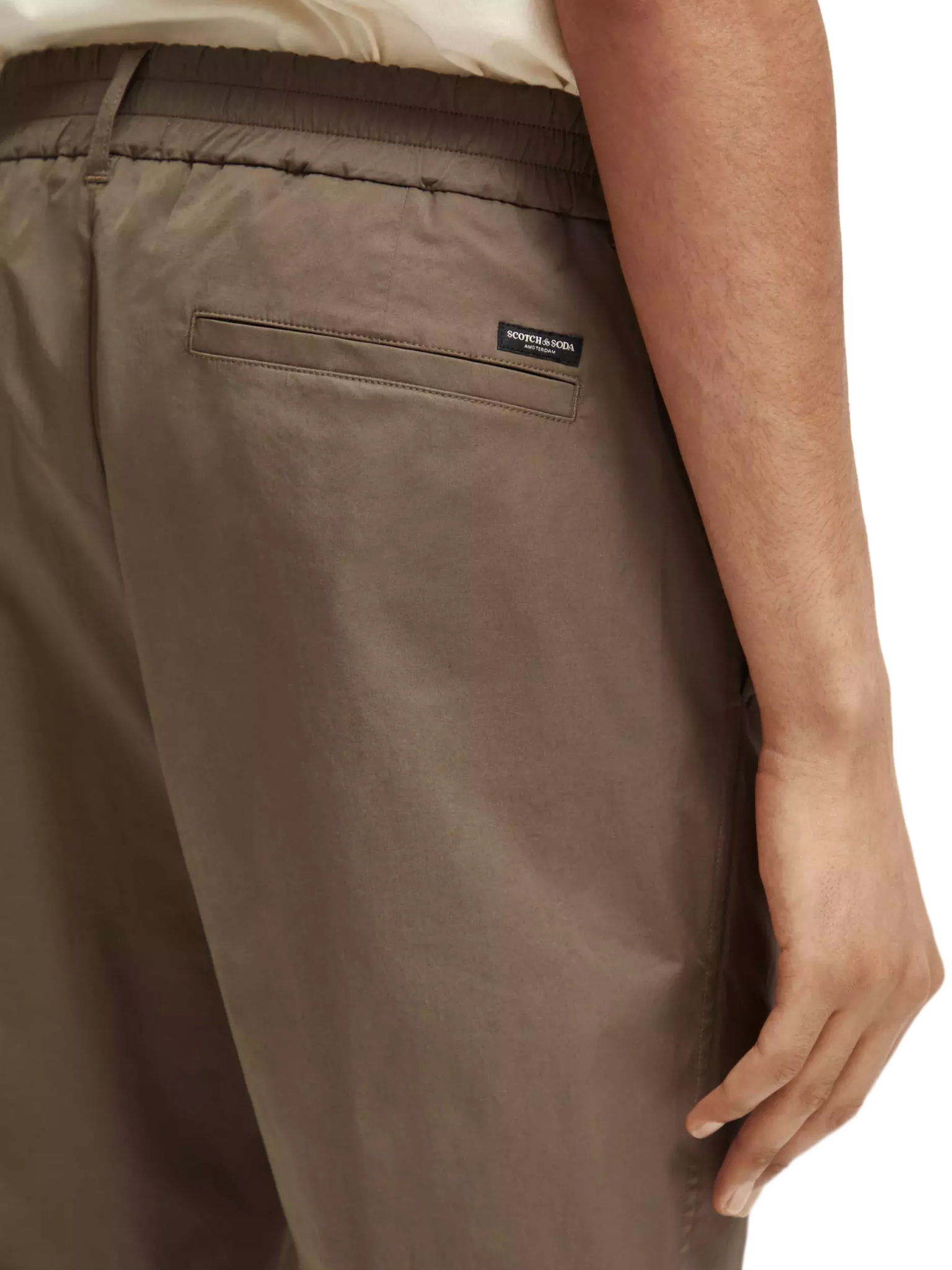 SCOTCH & SODA -  The Morton relaxed slim-fit poplin jogger Pants Scotch & Soda   