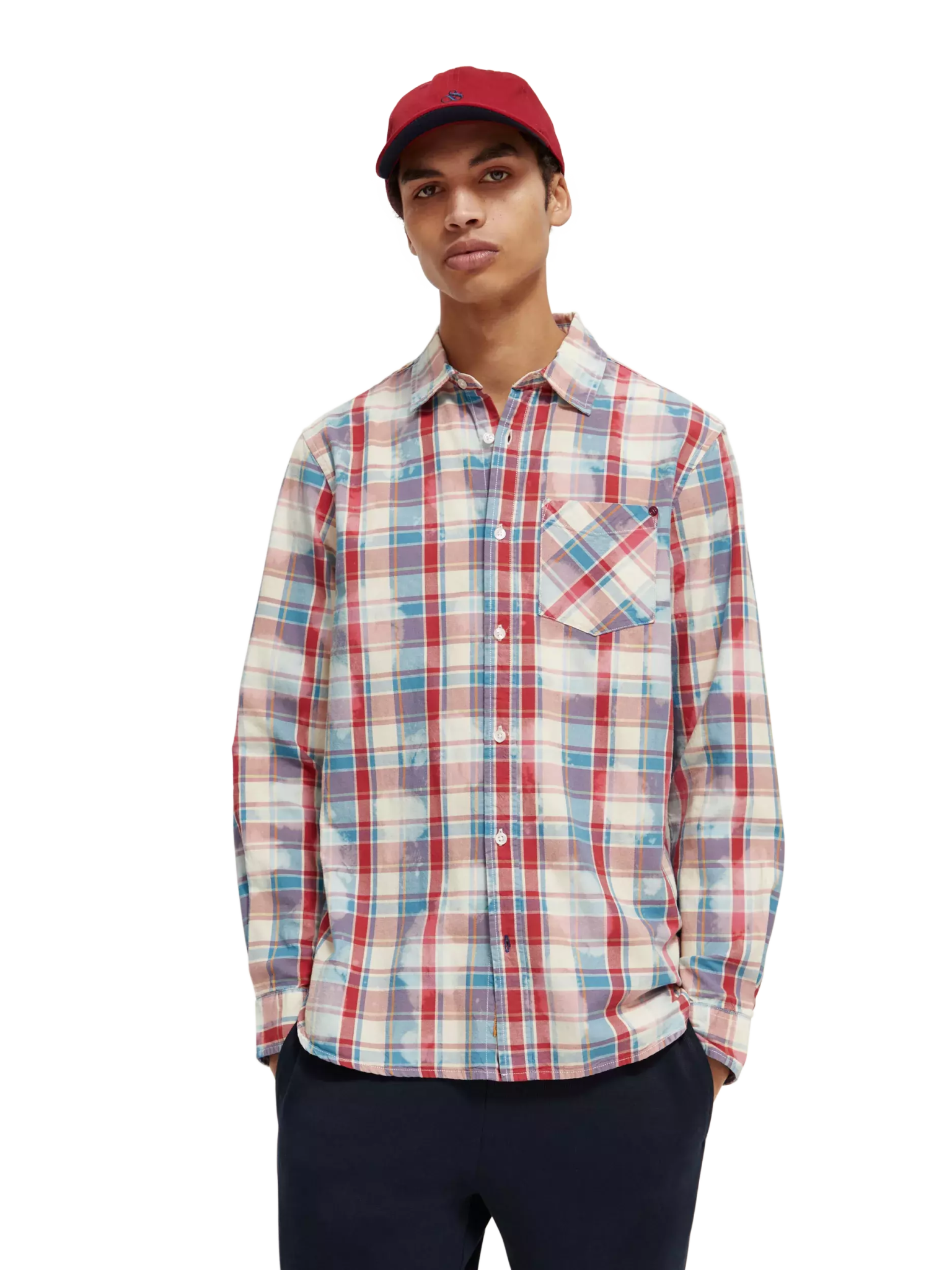 SCOTCH & SODA - Washed Checked Workwear Shirt shirt Scotch & Soda   