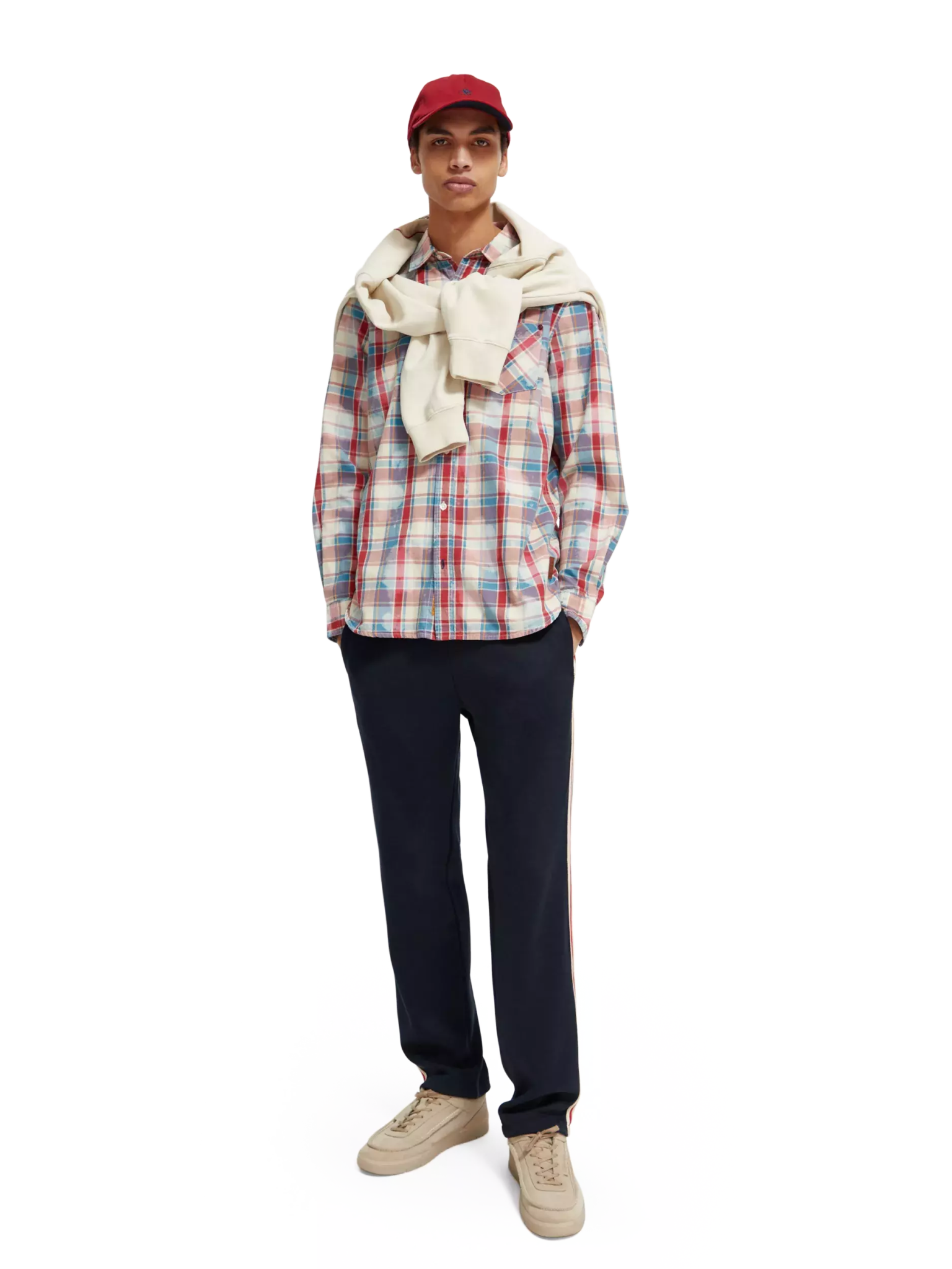 SCOTCH & SODA - Washed Checked Workwear Shirt shirt Scotch & Soda   