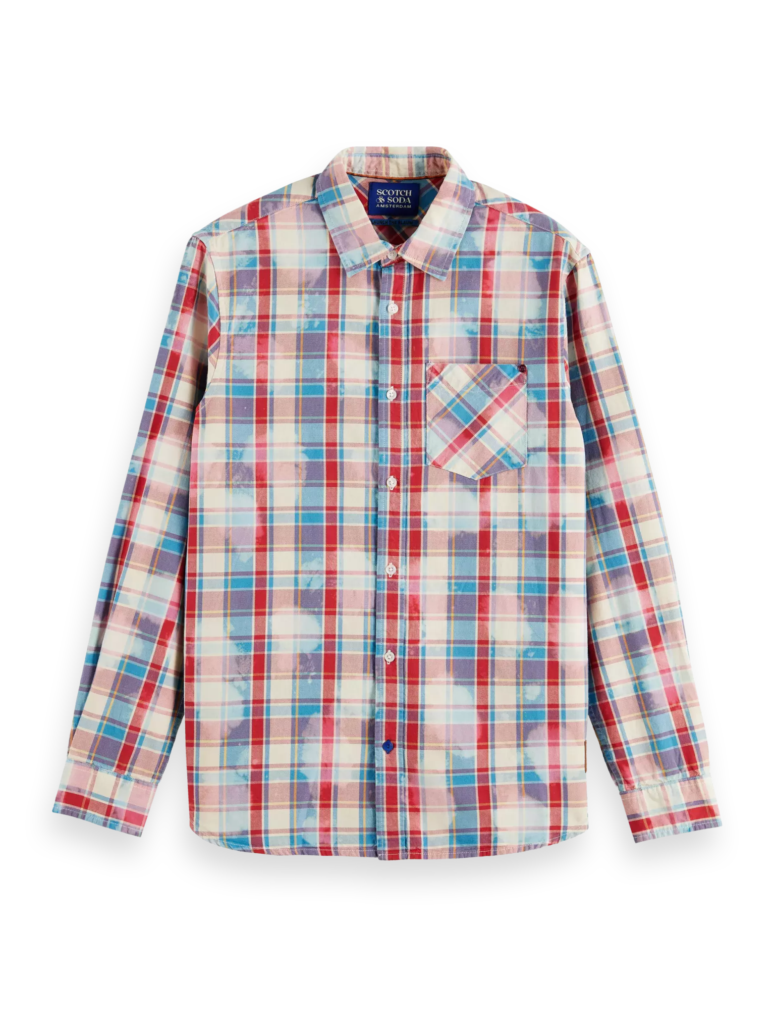 SCOTCH & SODA - Washed Checked Workwear Shirt shirt Scotch & Soda   