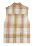 SCOTCH & SODA - Wool Blend zip-thru Check Gilet Apparel & Accessories Scotch & Soda   