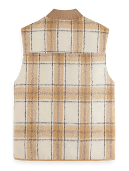 SCOTCH & SODA - Wool Blend zip-thru Check Gilet Apparel & Accessories Scotch & Soda   