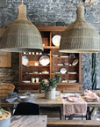 SEAGRASS CHIMNEY BASKET LAMP SHADE living-furniture Pepin Lighting   
