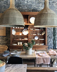 SEAGRASS CHIMNEY BASKET LAMP SHADE living-furniture Pepin Lighting 32 D x 36 H inch