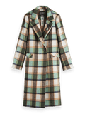Single-breasted Wool-Blended Checked Coat clothing Scotch & Soda   