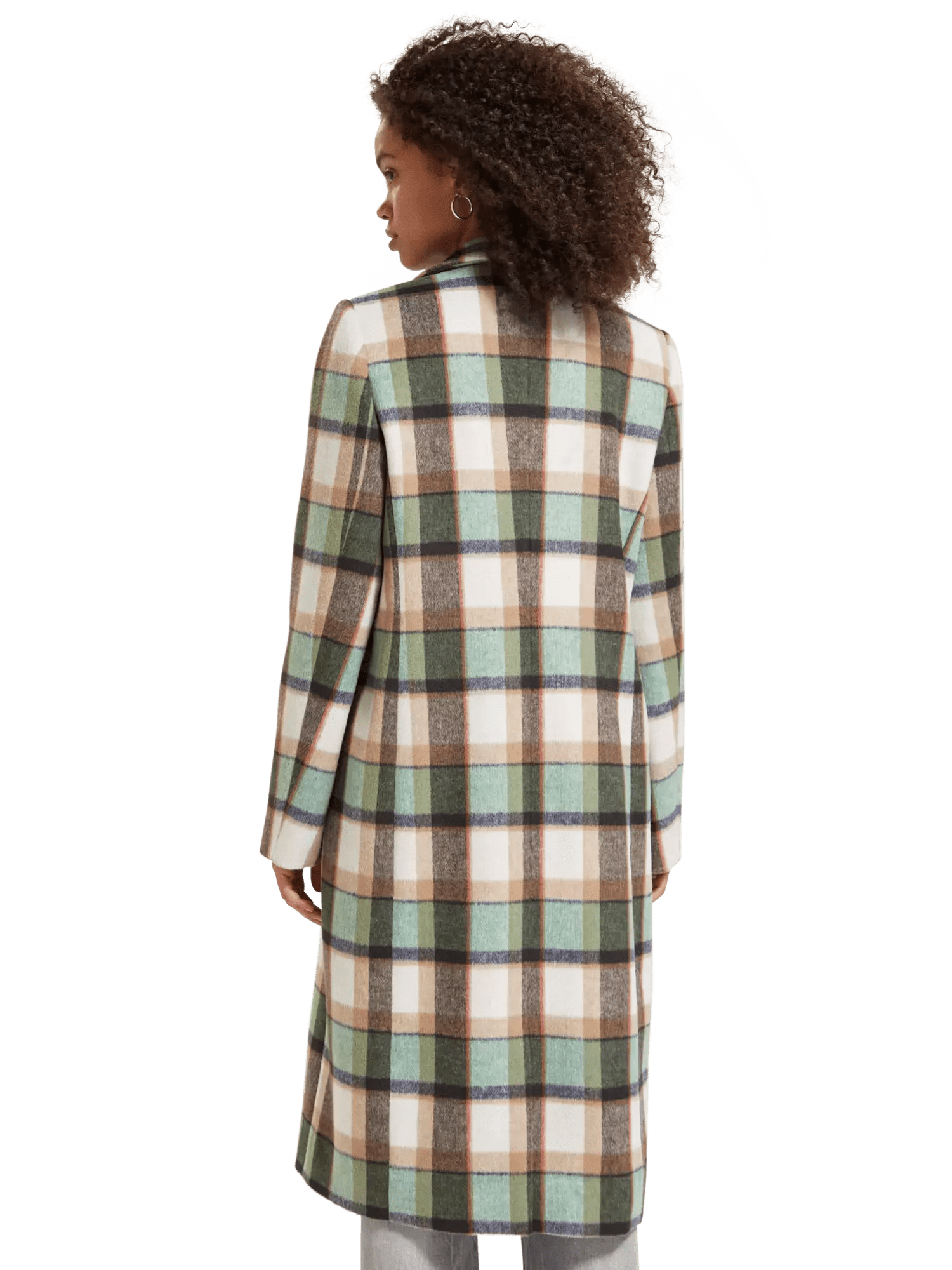 Single-breasted Wool-Blended Checked Coat clothing Scotch & Soda   