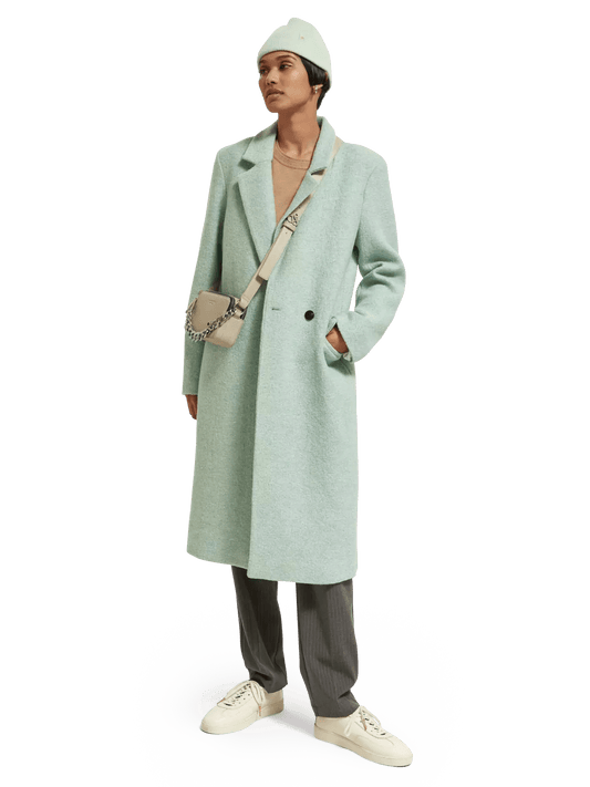 Single-Breasted Wool-Blended Coat clothing Scotch & Soda   
