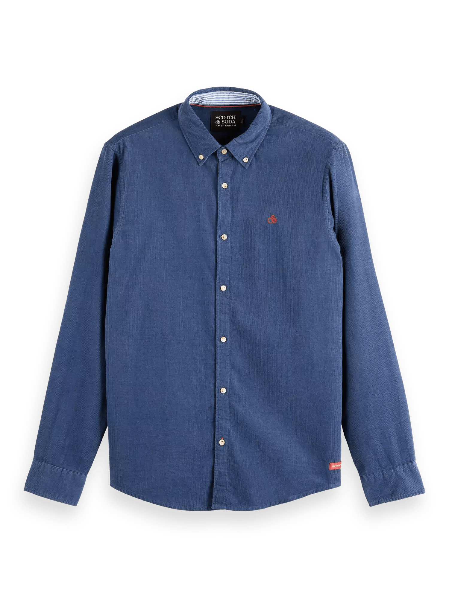 Slim Fit Corduroy Shirt Apparel & Accessories Scotch & Soda M Blue 