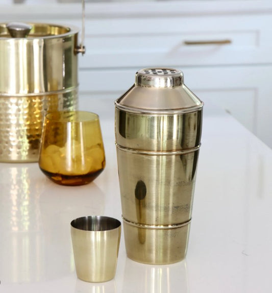 STAINLESS STEEL COCKTAIL SHAKER, BRASS FINISH Dining-Kitchenware Bloomingville   
