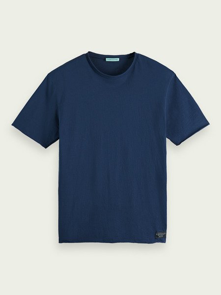 SCOTCH & SODA - T-shirt col rond en jersey bio à bords francs