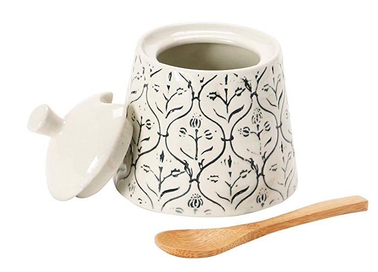 STONEWARE CREAMER & SUGAR Dining-Kitchenware Creative Coop   