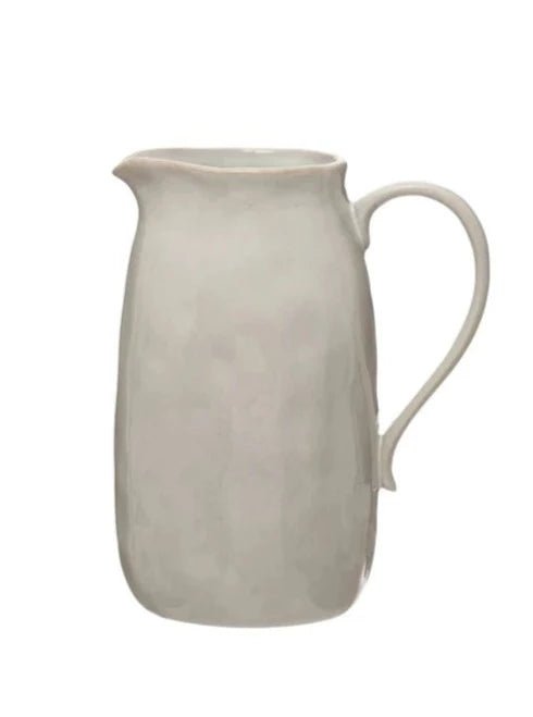 STONEWARE PITCHER, REACTIVE GLAZE Dining-Kitchenware Creative Coop Medium  