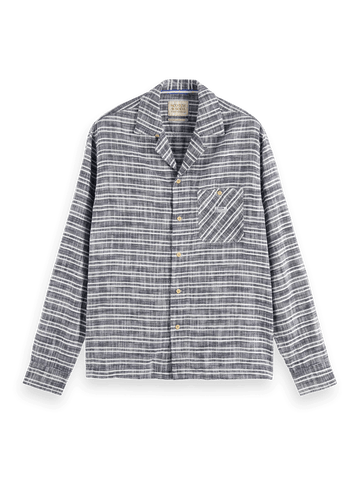 Structured Basket Weave Stripe Shirt shirt Scotch & Soda   