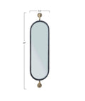 SWIVEL METAL MIRROR BLACK Gift Ideas PepinShop   