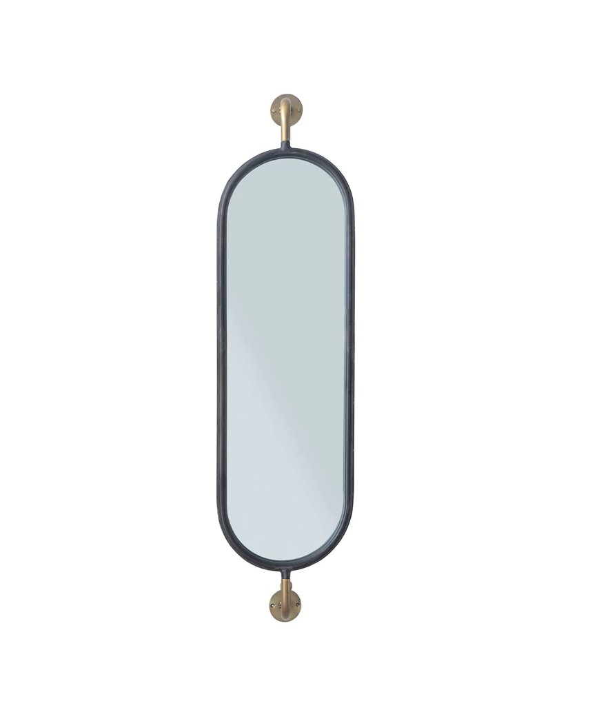SWIVEL METAL MIRROR BLACK Gift Ideas PepinShop   