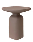 TEXTURED ALUMINUM SIDE TABLE, MATTE MINK COLOR living-furniture Bloomingville   