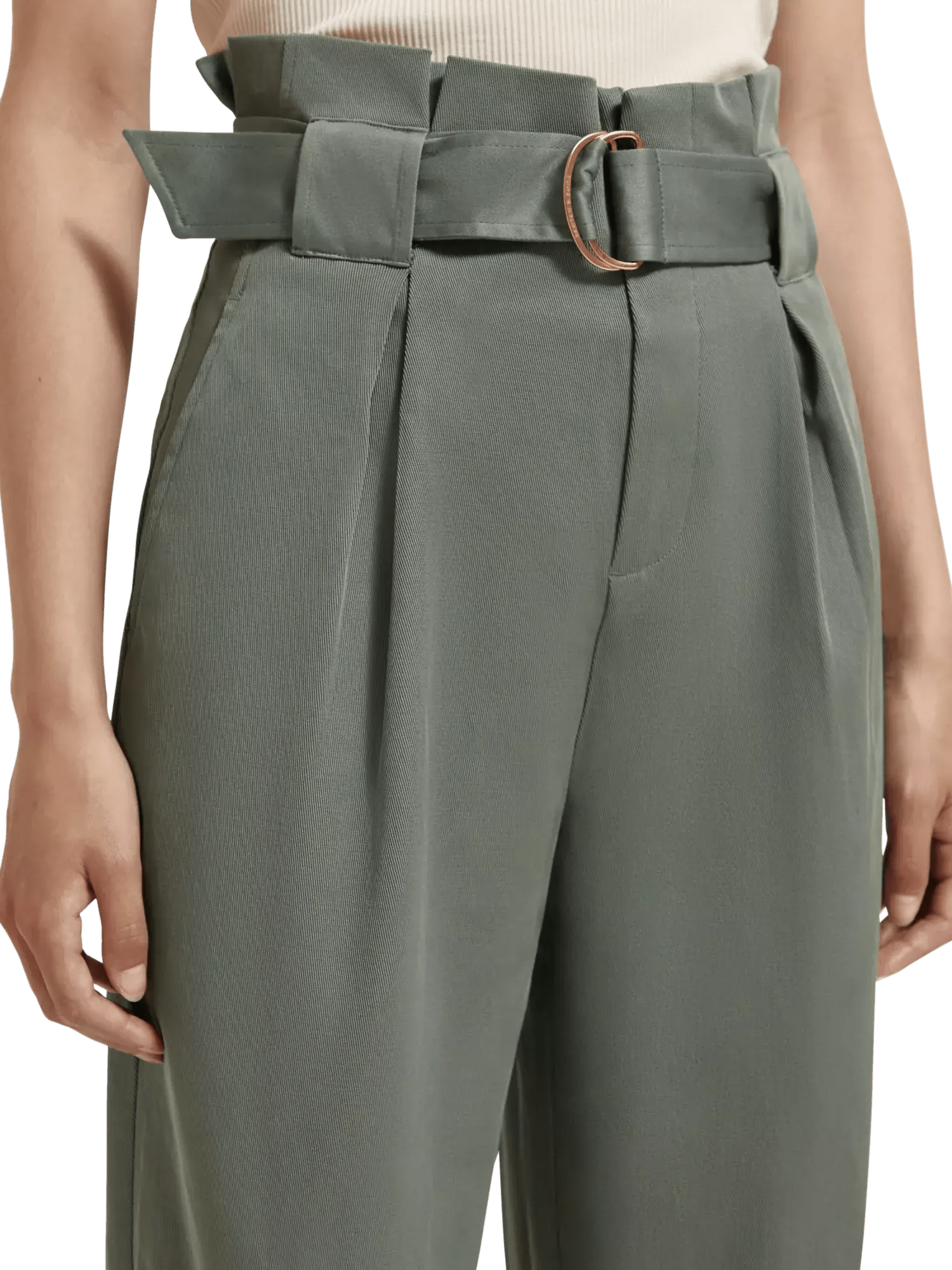 The Daisy High-Rise paper Bag Trousers clothing Scotch & Soda   