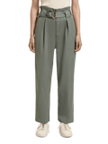 The Daisy High-Rise paper Bag Trousers clothing Scotch & Soda XS Kaki 