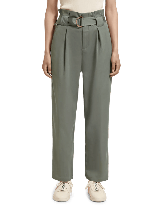 The Daisy High-Rise paper Bag Trousers clothing Scotch & Soda XS Kaki 