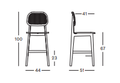 TITUS COUNTER STOOL NATURAL - VINCENT SHEPPARD chair vincent Sheppard   