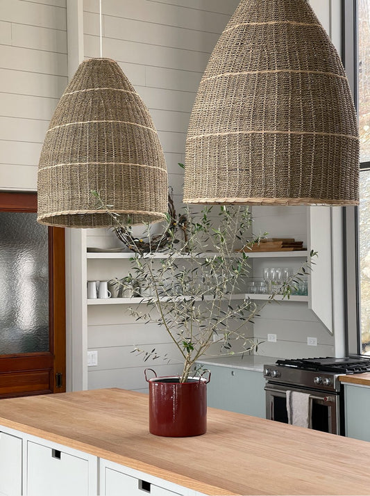 TOSCANY SEAGRASS  BASKET LAMP SHADE living-furniture Mano Plata   