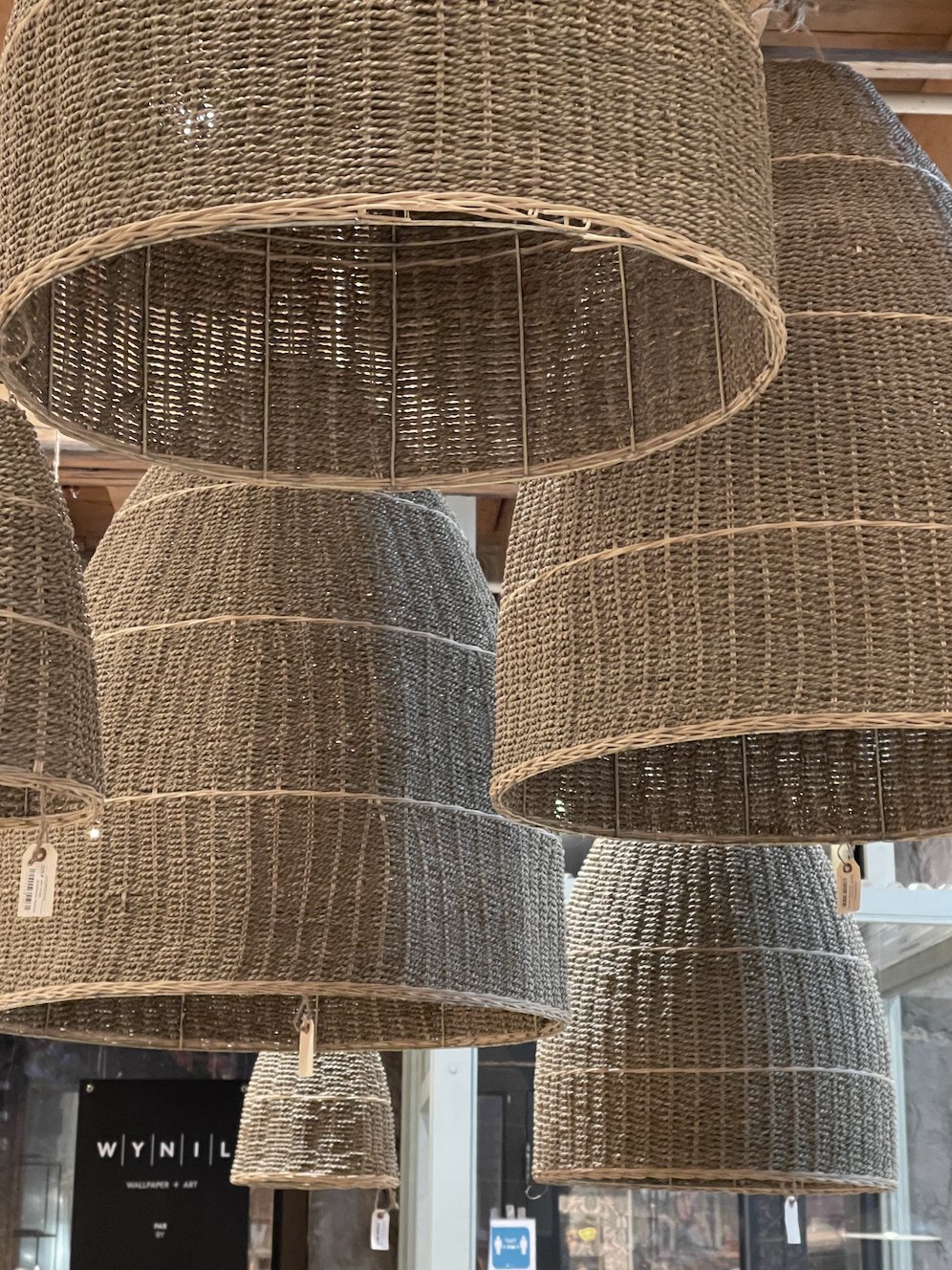 TOSCANY SEAGRASS BASKET LAMP SHADE living-furniture PepinShop