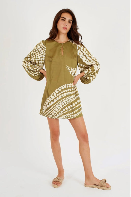 TRAFFIC PEOPLE - a Dress In Printed in olive women-accessories TRAFFIC PEOPLE XS  