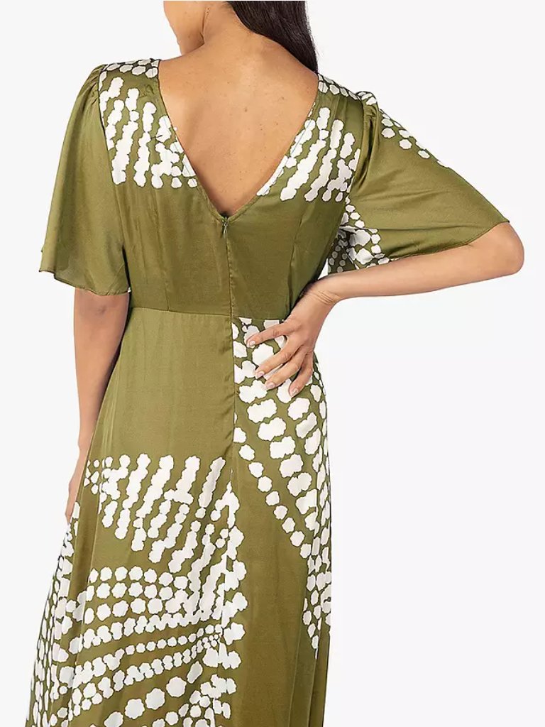 TRAFFIC PEOPLE - The Odes Rene Dress In Printed in Olive women-accessories TRAFFIC PEOPLE   