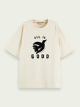 SCOTCH & SODA - T-shirt bio graphique coupe ample