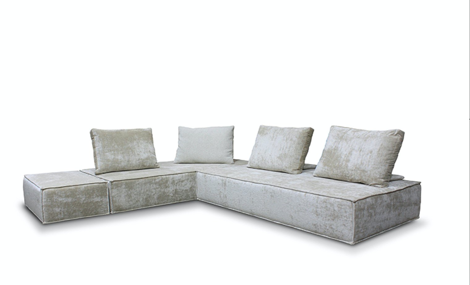 TULUM CHILL SECTIONAL SOFA living-homeaccents PEREZ Sectionel 2x (40"x80w") with Ottoman (25"W x 40")  