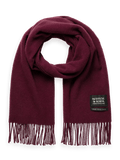 Unisex Wool Scarf Apparel & Accessories Scotch & Soda Burgundy  