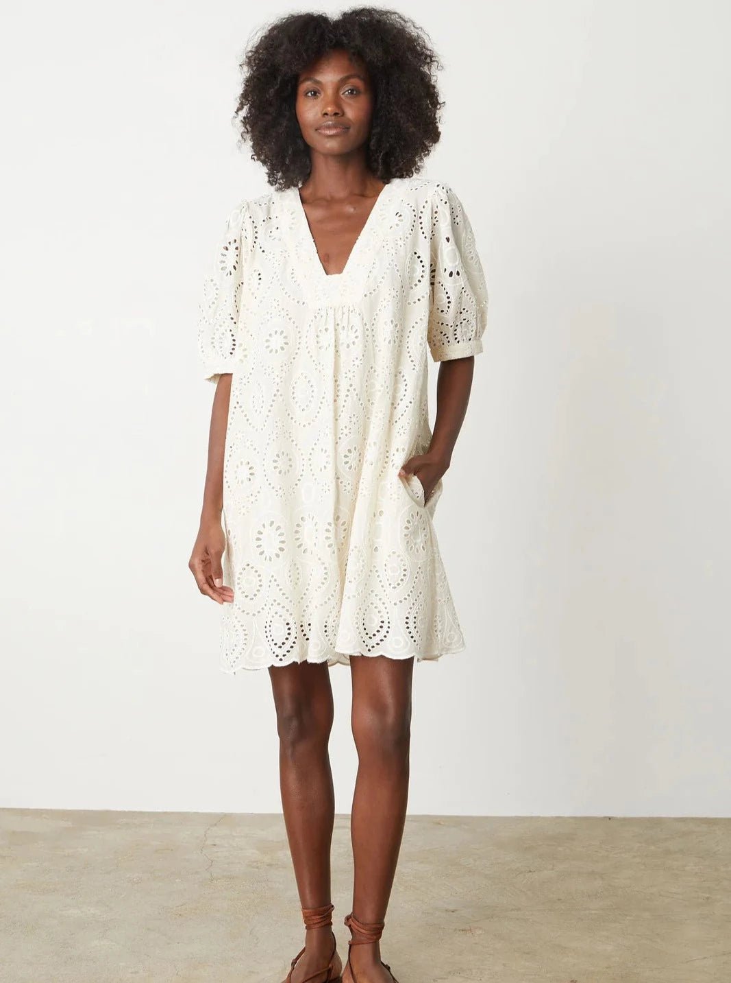 VELVET BY GRAHAM & SPENCER - ROBE KENNIE women-accessories VELVET XS Ivoire 