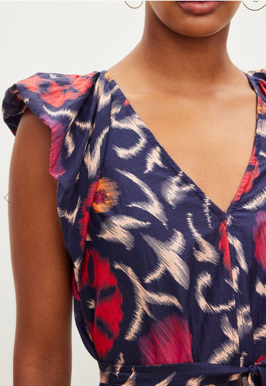 Velvet - Jenna Printed Silk Cotton Voile Dress women-accessories VELVET   