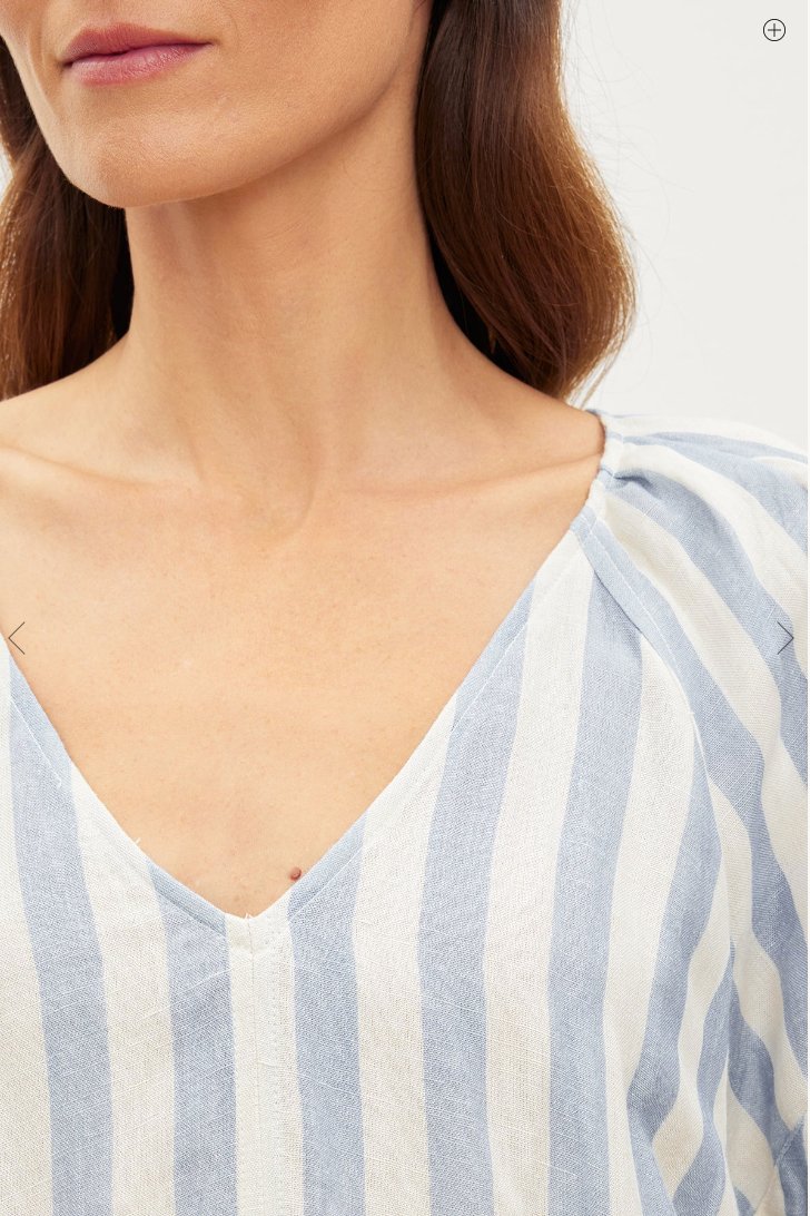 Velvet - Katy Striped Linen Top women-accessories VELVET   