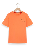 Washed T-shirt with chest artwork T-shirt Scotch & Soda   