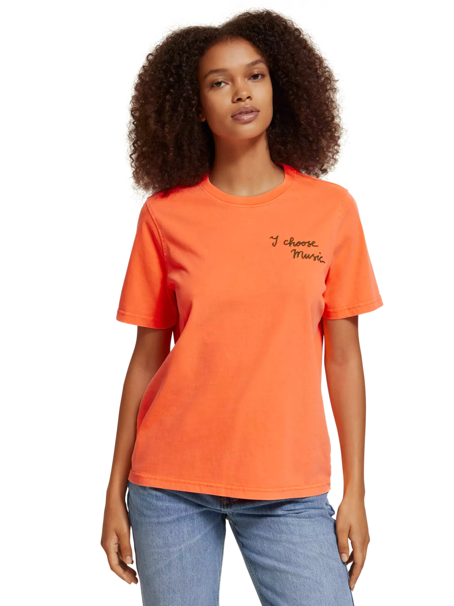 Washed T-shirt with chest artwork T-shirt Scotch & Soda   