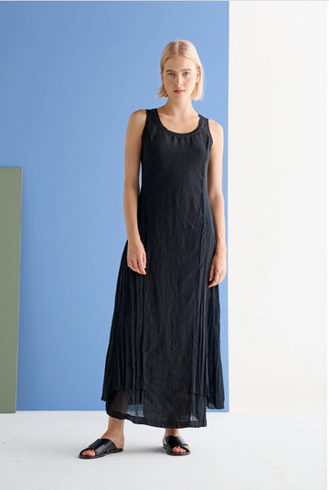 Women's Long Sleeveless Black Dress | EUROPEAN CULTURE Dresses European Culture XS  