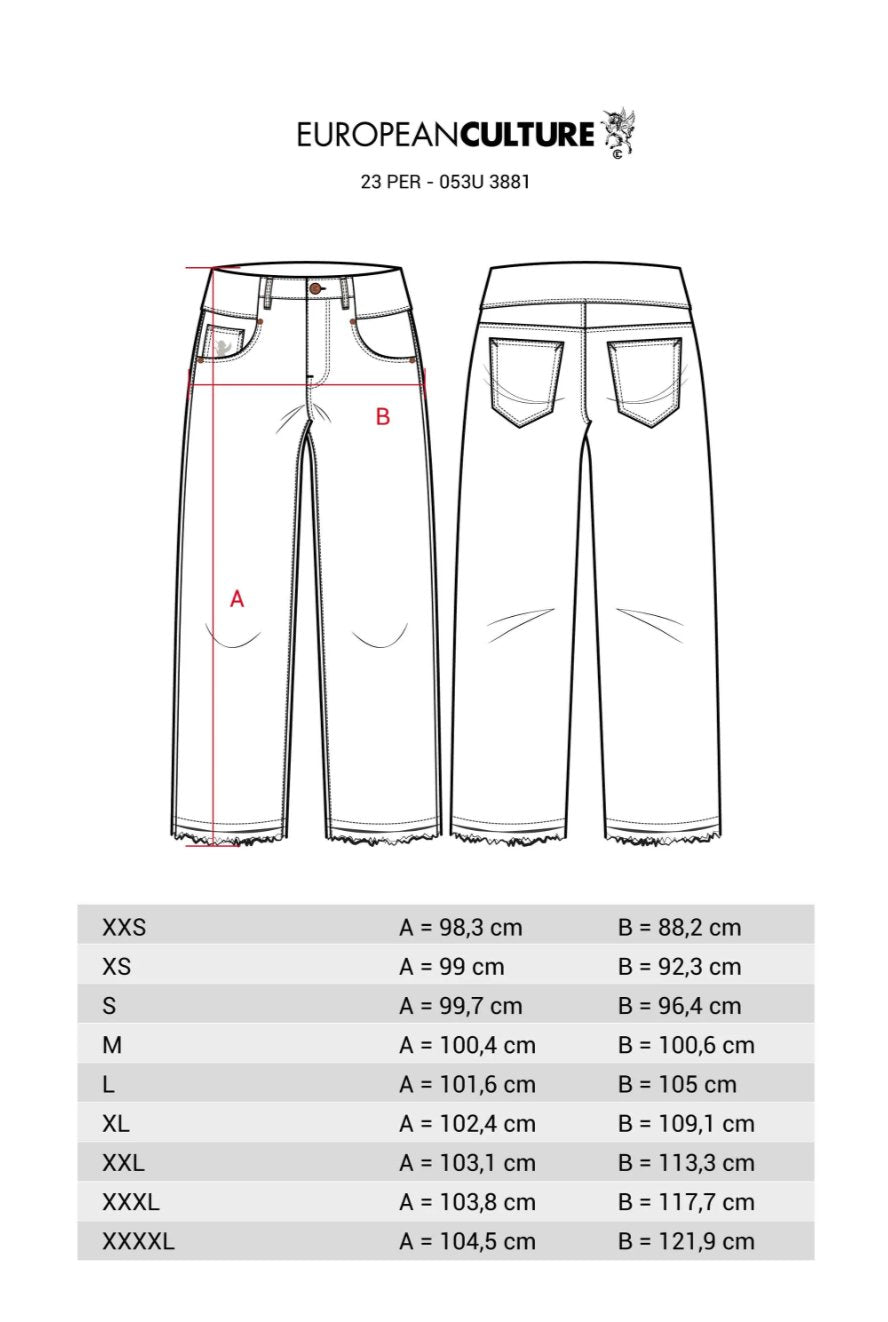 Women's Off White trousers | EUROPEAN CULTURE Trouser European Culture   