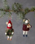 WOOL FELT ORNAMENT WITH WINTER HATS & ACCESSORY Gift Ideas Creative Coop   
